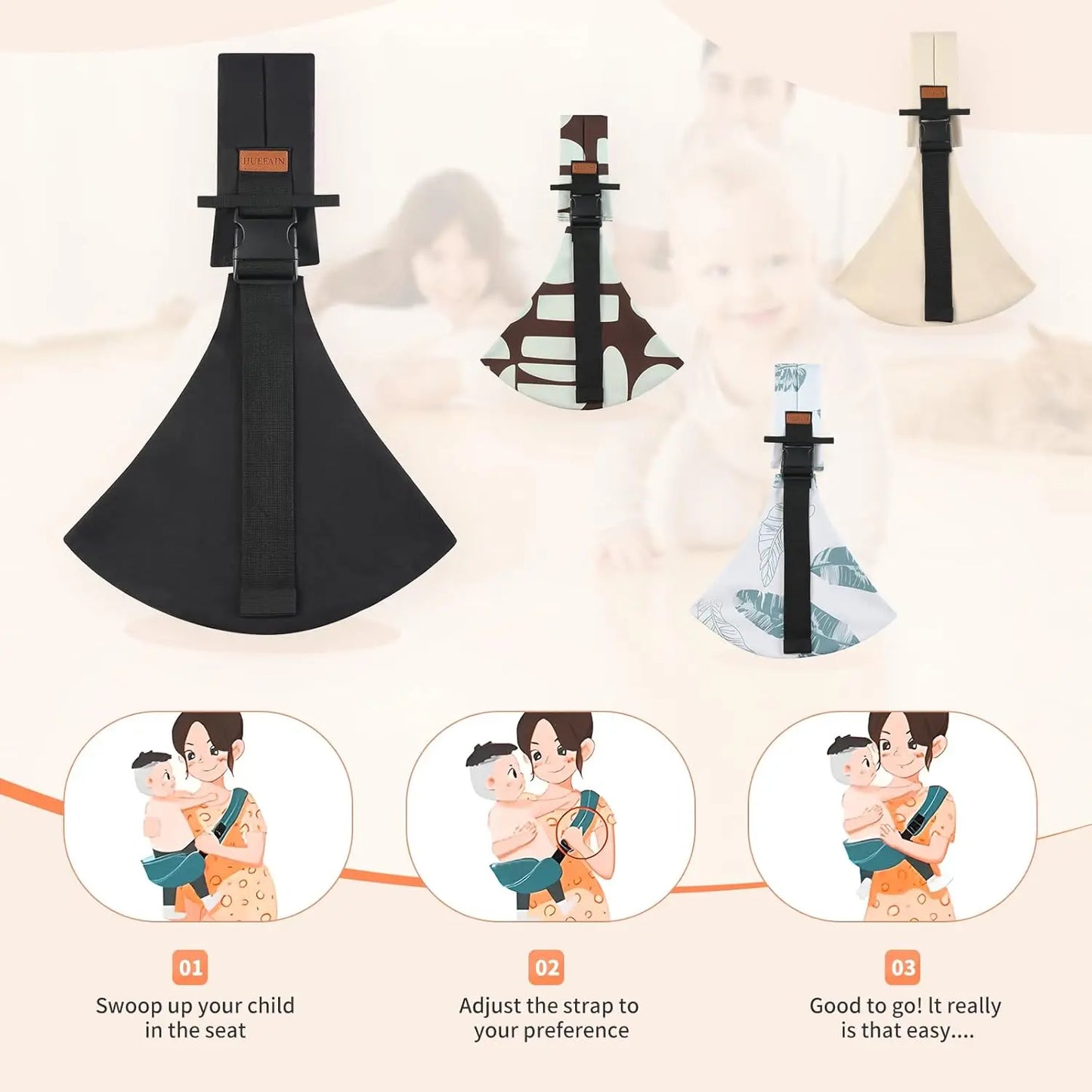 Hugara™ Hip Seat Baby Carrier