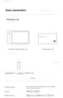 Xiaomi Intelligent Thermometer Hygrometer