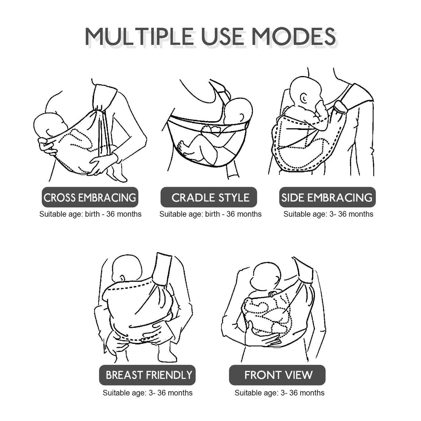 Hugara™ Hip Seat Baby Carrier